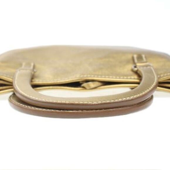 Prada Gold Leather Small Tote Authentic Prada Dust Cover and Cards - Picture 7 of 9